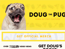 Tablet Screenshot of dougthepug.com